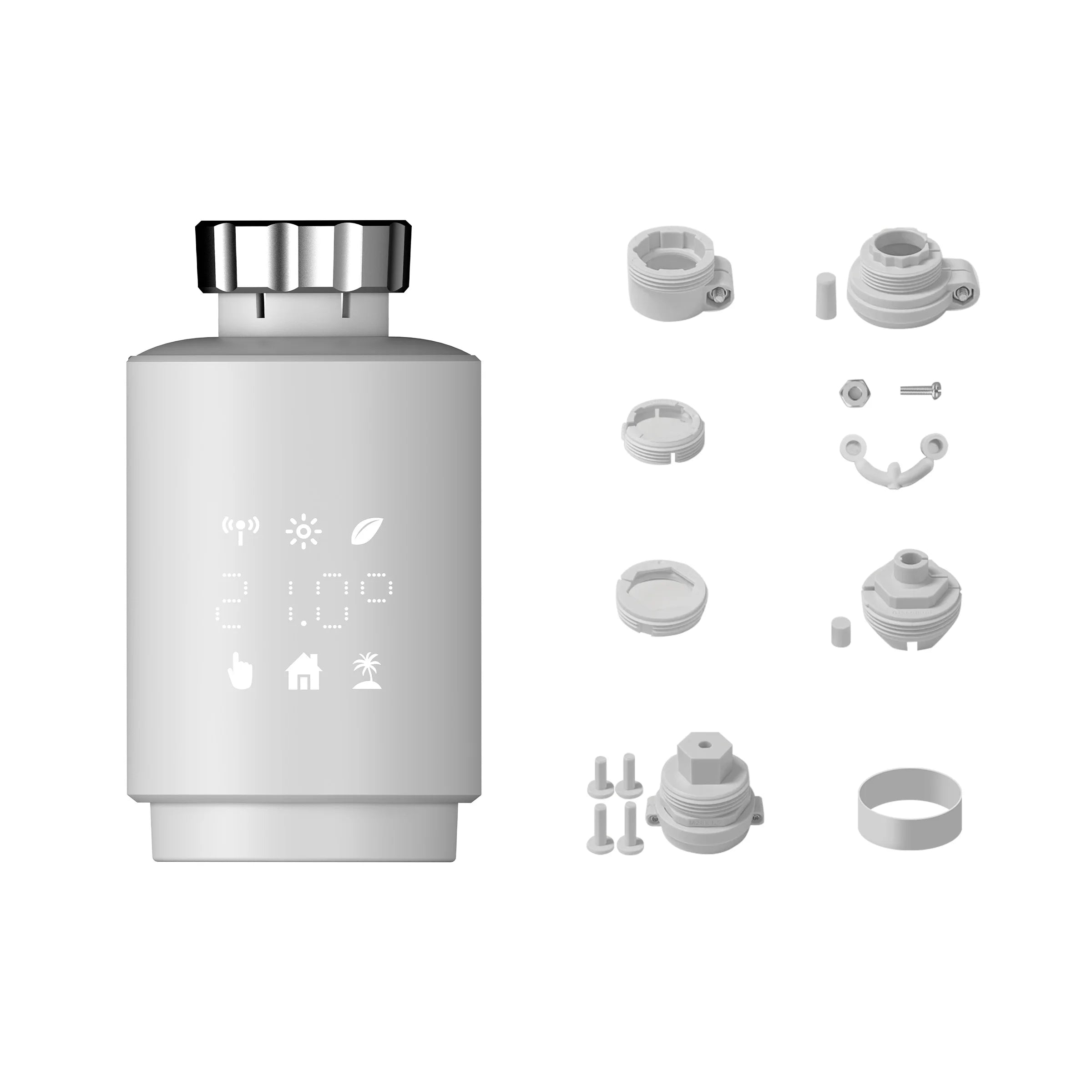 GIRIER Tuya Smart Thermostatic Radiator Valve ZigBee Thermostat Radiator TRV Programmable Temperature Controller Work with Alexa