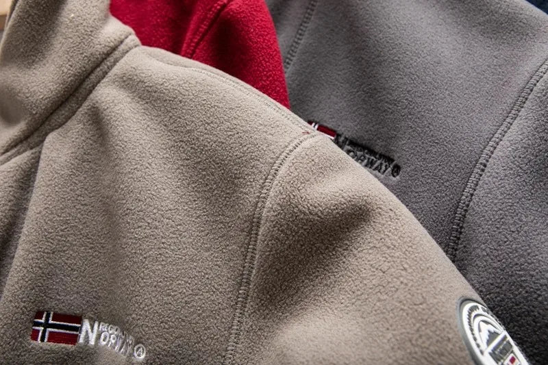 Windproof Fleece Padded Jacket for Men, Anti-Freezing, Warm Coat, Polar Cold, Large Size, Leisure, Fashion, Fall, Winter, New,