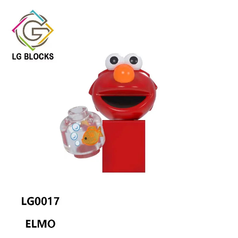 Street Anime Series Building Blocks Cartoon Action Figure Accessories Assembly Toys Birthday Christmas Gift