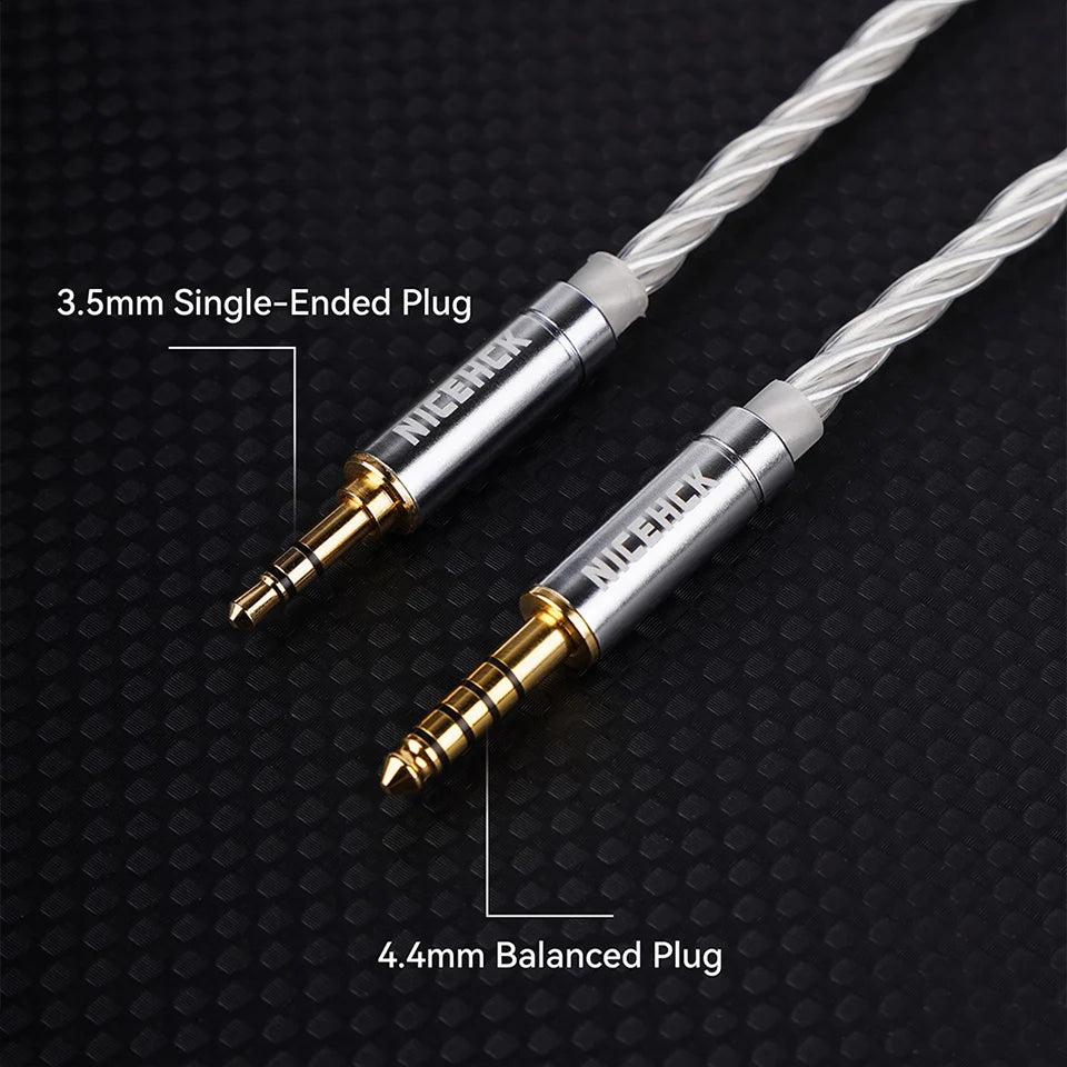 NICEHCK YDX Earbud HiFi Wired Microphone Earphone 14.8mm Dynamic Driver Music Headset With 2Pin Silver Plated OCC Mixed Cable