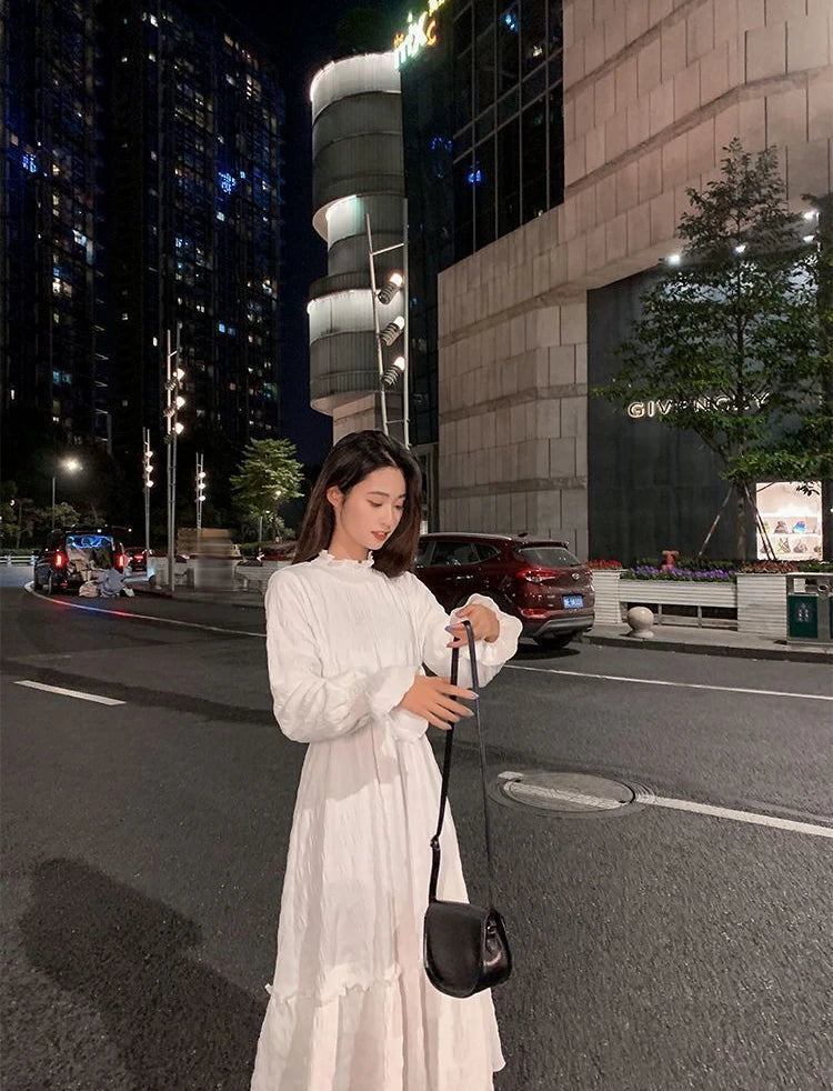 Clothing Holiday Female Dresses 2025 Beach Women's Dress Midi Long Sleeve X New Features of Cotton Summer Luxury Loose Trendy Xl