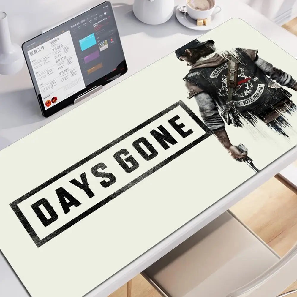 Days Gone Large Mouse Pad Pads Game Xxl Gaming Mousepad Gamer Keyboard Mause Accessories Desk Protector Mat Mats Pc Mice Office