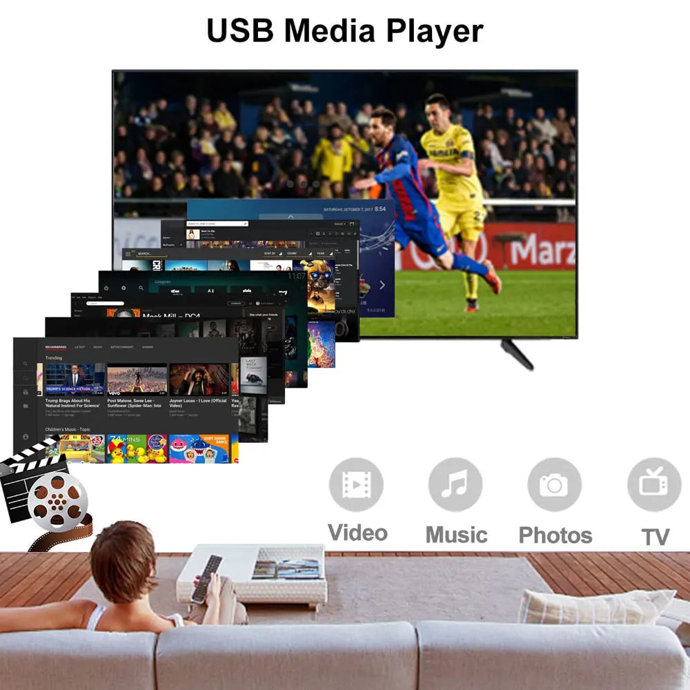 JN812 H.265 TDT DVB-T2 C Digital Terrestrial TV Receiver HD DVB-T2 FTA Set Top Box EPG USB PVR TV Tuner for HD/Old TV