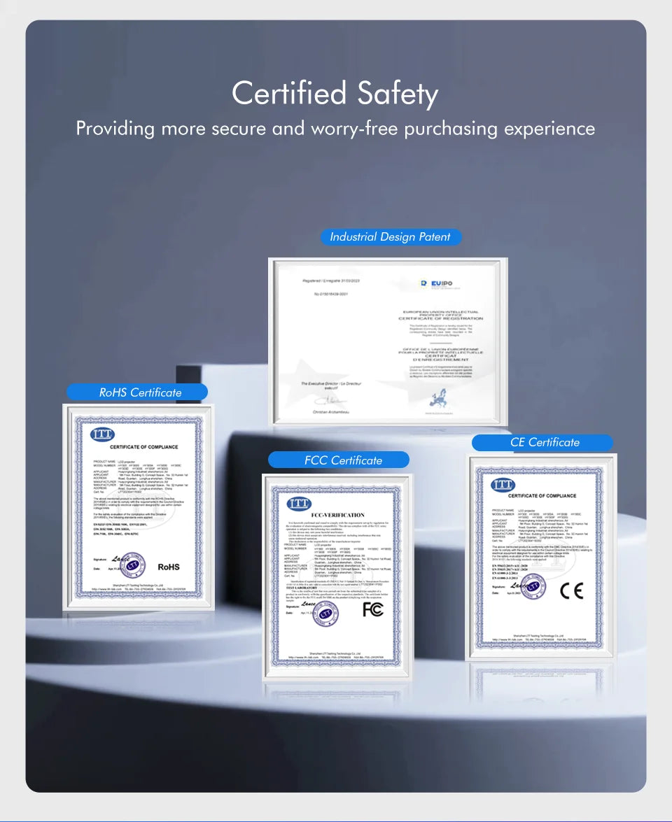 Magcubic HY320 4K Android 11 Projector 390ANSI Dual WiFi6 BT5.0 Portable Cinema Native 1080P for Outdoor Movie Home Theater