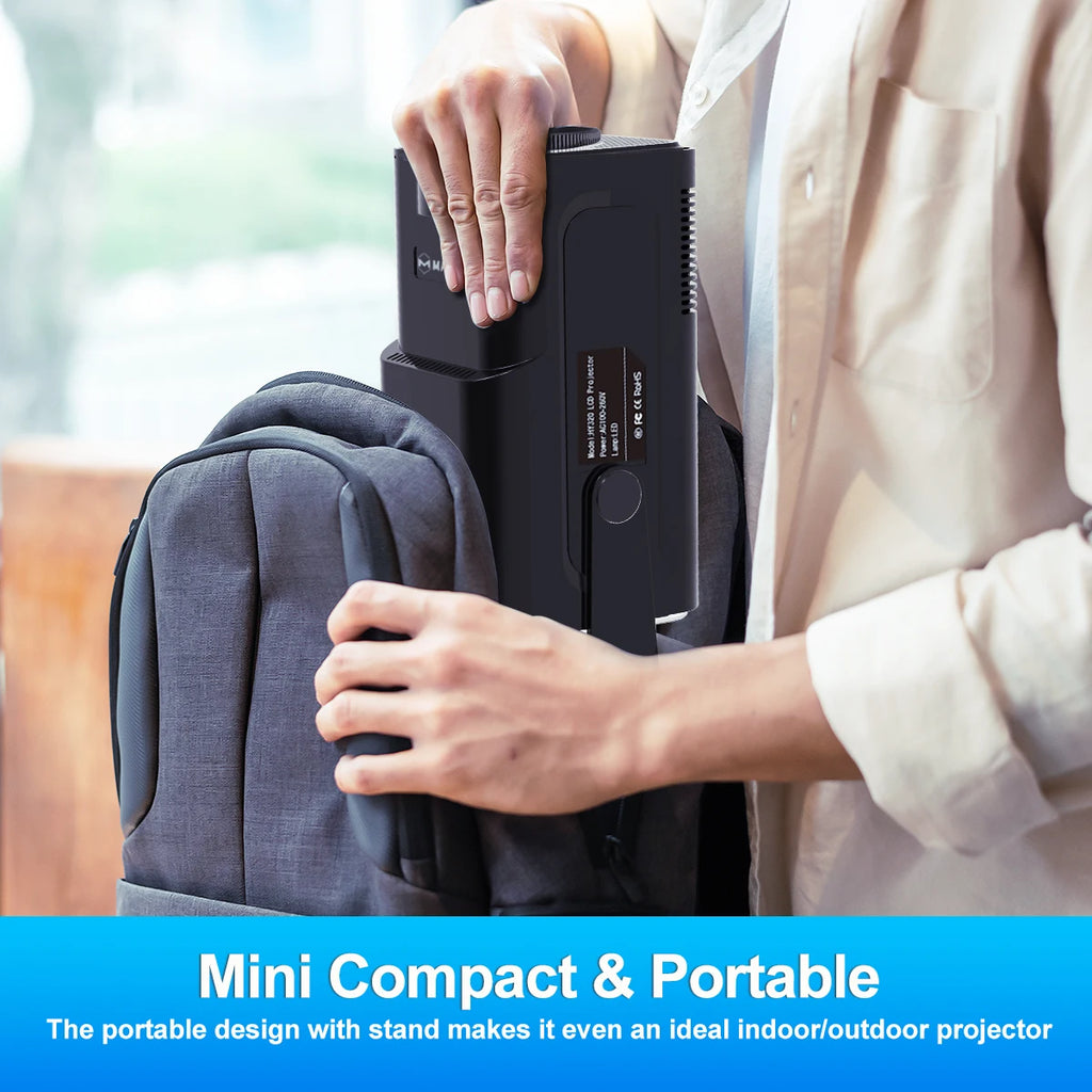 Magcubic HY320 4K Android 11 Projector 390ANSI Dual WiFi6 BT5.0 Portable Cinema Native 1080P for Outdoor Movie Home Theater