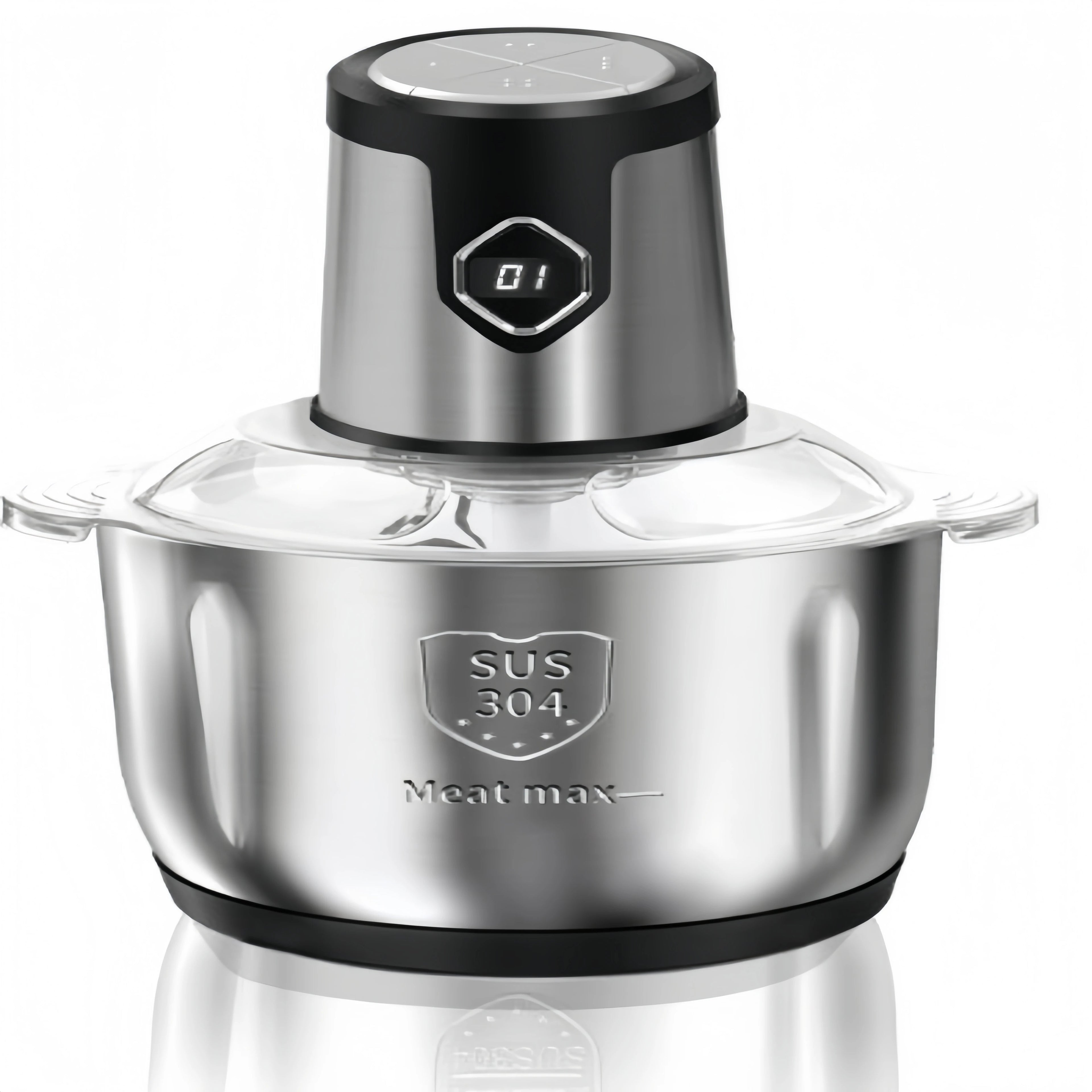 Multifunctional meat grinder 5L 500W stainless steel, kitchen machine, Shredder, 4-step, minced meat/vegetables/Dough