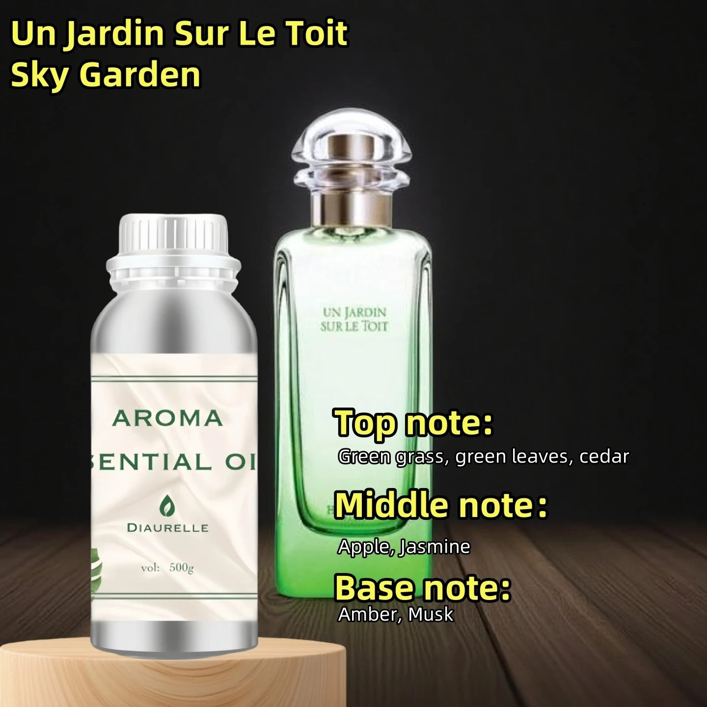 Aroma Diffuser Perfume Fragrance Oil Pure Scented Air Freshener Scent Diffusers Diaurelle 500ML Essential Oil Diffuser Natural