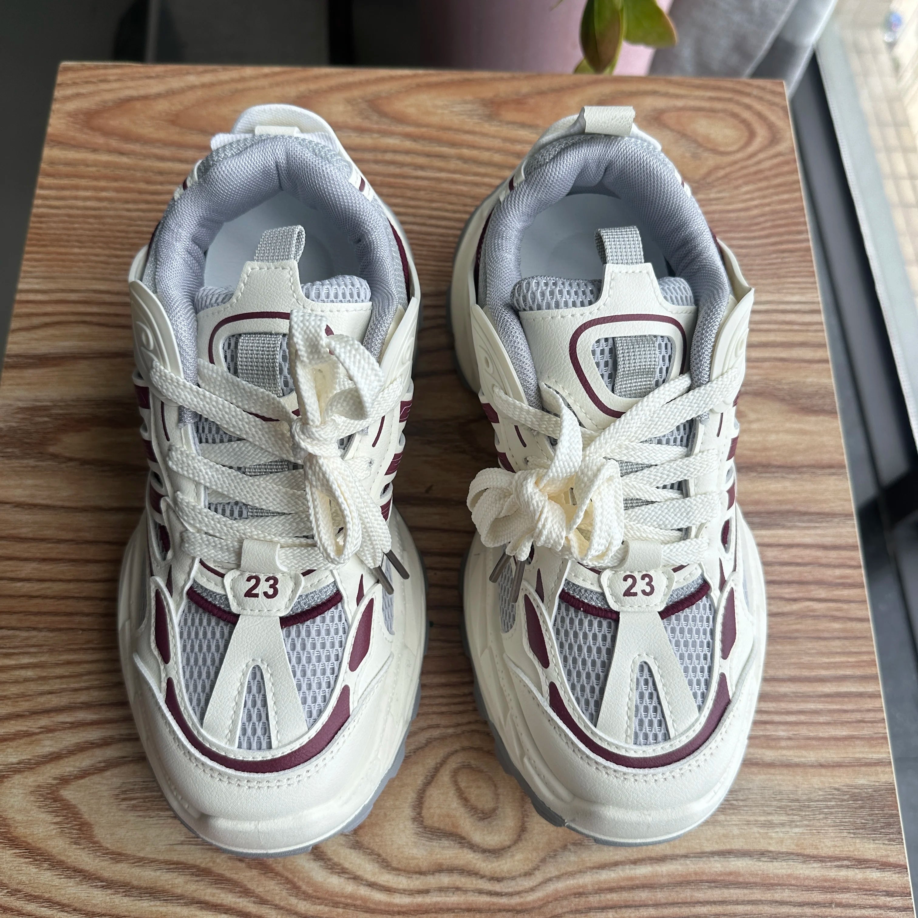 STRONGSHEN Men Running Shoes Ourdoor Jogging Trekking Sneakers Lace Up Mesh Athletic Shoes Comfortable Light Soft Sport Shose