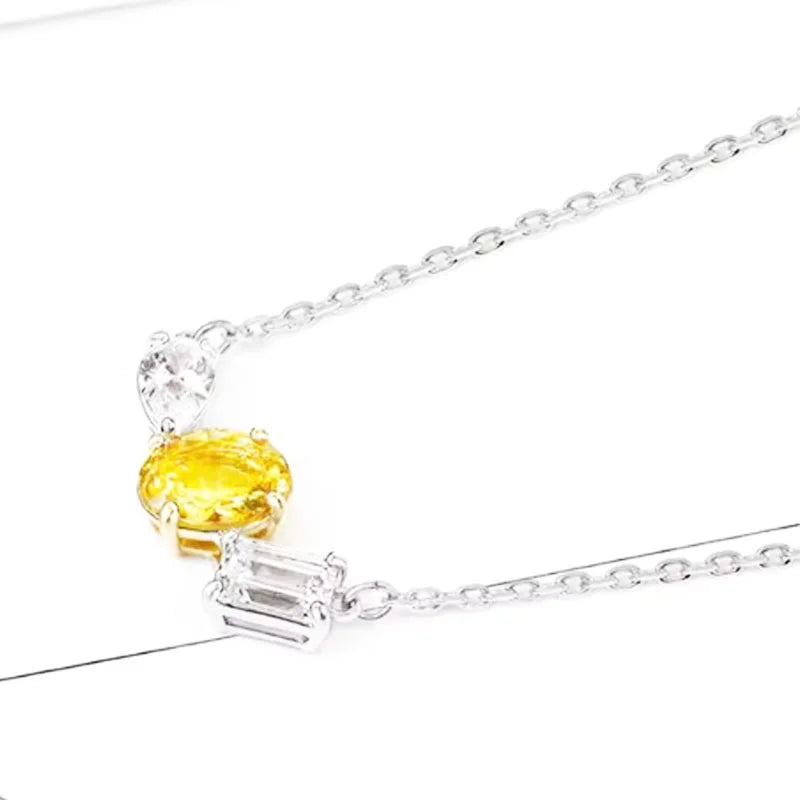 Necklace Earring Bracelet Ring Mes Luxury Crystal Original Colored Crystal High Quality Jewelry Christmas Gift for Women Wedding