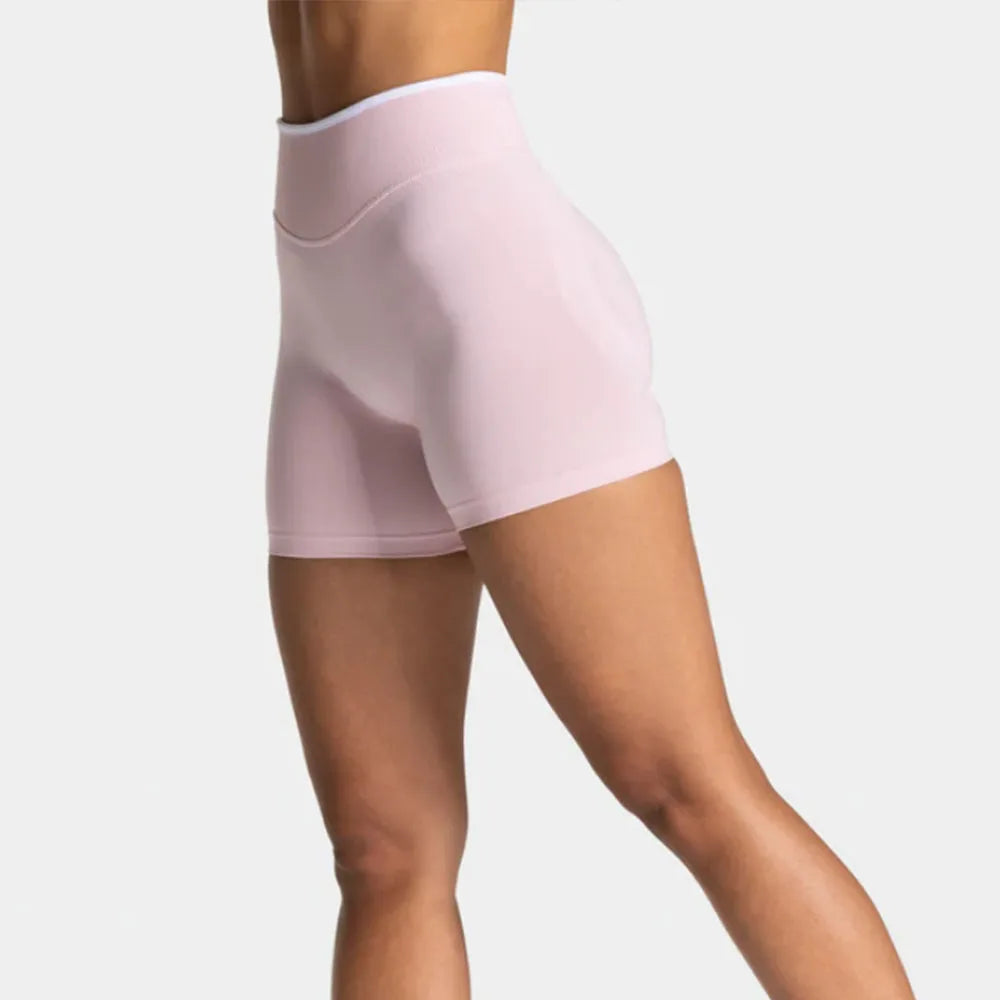 Morandi Color Sports Outdoor Riding Yoga Shorts Triple Pants Hip Tight Belly Peach Hip Quick Dry Sweat Absorption Static Logo