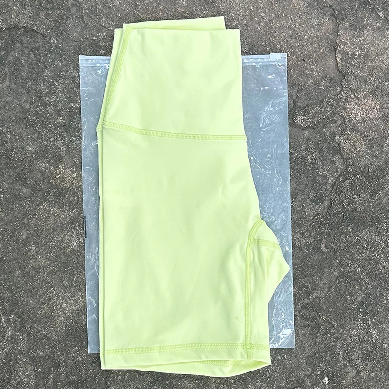 Women Sports Biker Shorts Women Naked Feeling High Waist Yoga Shorts Push Up Fitness Leggings Tummy Control Yoga Slim Shorts