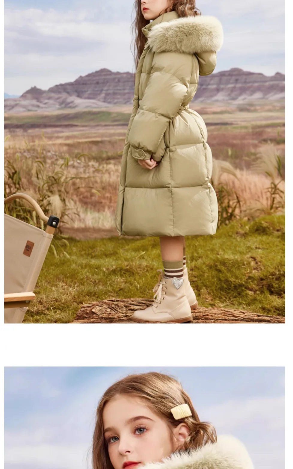 2025 New Winter Clothing for Girls Down Cotton Jacket for Children Cotton Jacket for Children Warm and Fashion Thick Coat