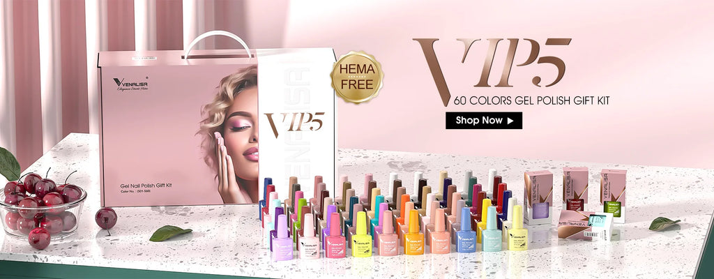 Venalisa Long Wear Top Coat Tempered Top Coat Peel Off Base Coat Color Nail Gel Polish Beautiful Semi Permanent Nail Gel Enamel