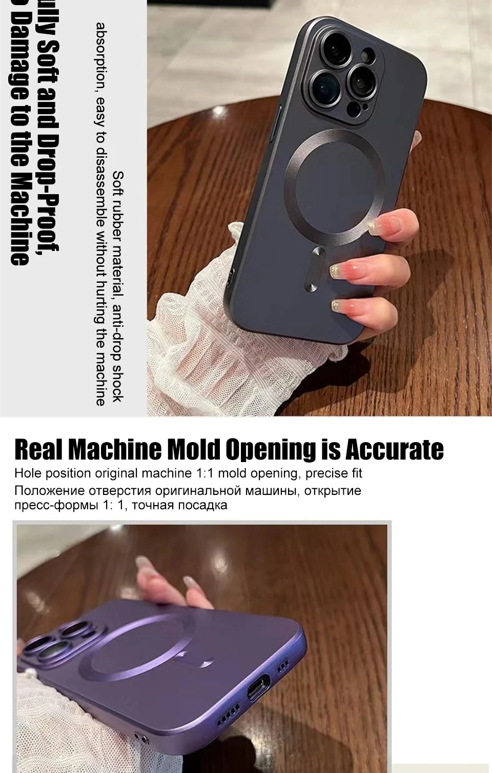 Original For Magsafe Magnetic Wireless Charge Case For iPhone 15 13 12 11 14 Pro Max Plus Silicone Shockproof Cover Accessories