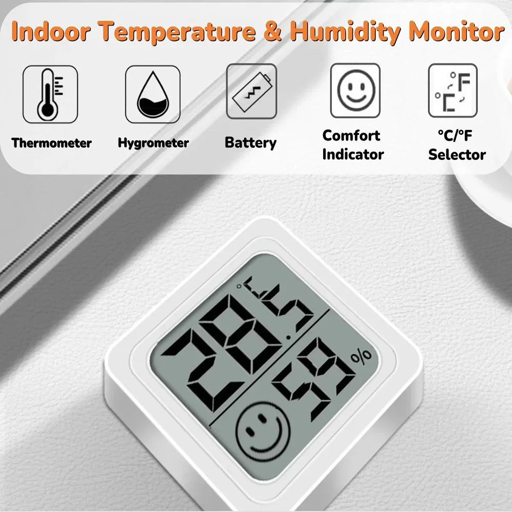 Household Digital Thermometer Hygrometer Indoor Room Home Hygrometer Temperature Humidity Meter Sensor Gauge Weather Station