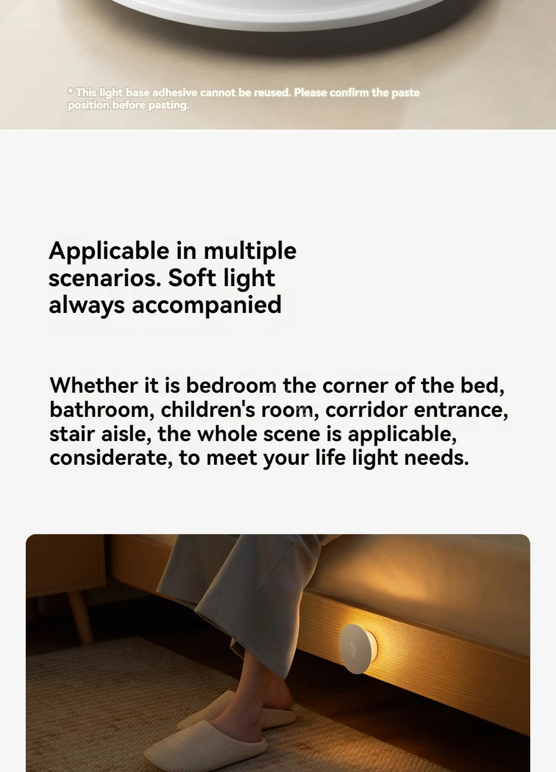 Xiaomi Mijia Night Light 3 Version 600mah Rechargeable Motion Sensor Adjustable  Brightness Smart Human Light Sensor Night Lamp