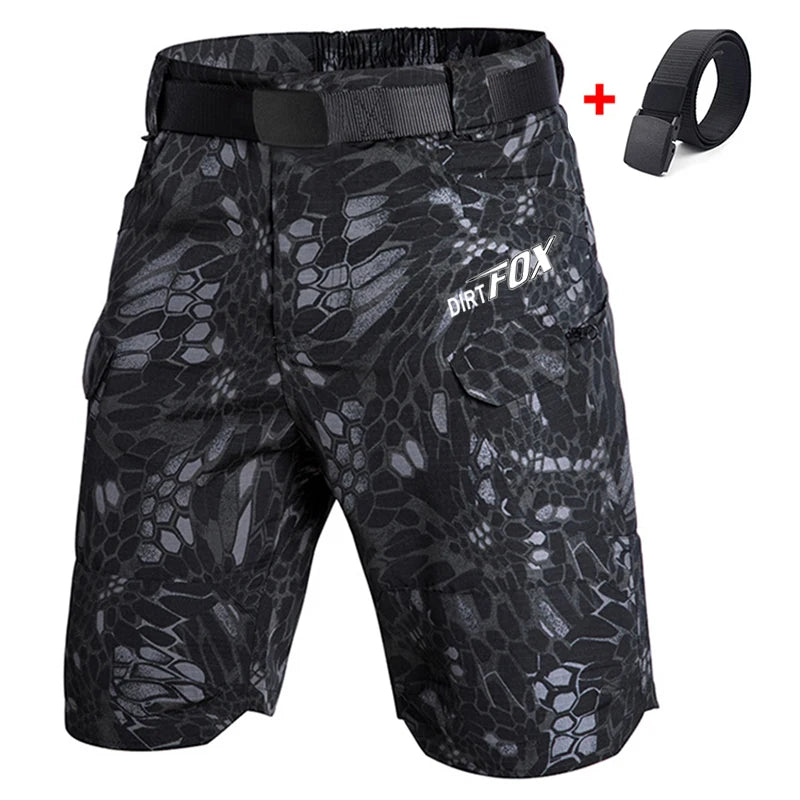 DIRTFOX Motorcycles Racing Bicycle Downhill Short Pants Mountain Bike Shorts Tactics Cargo Bottoms Culottes Pantaloni Mtb Enduro