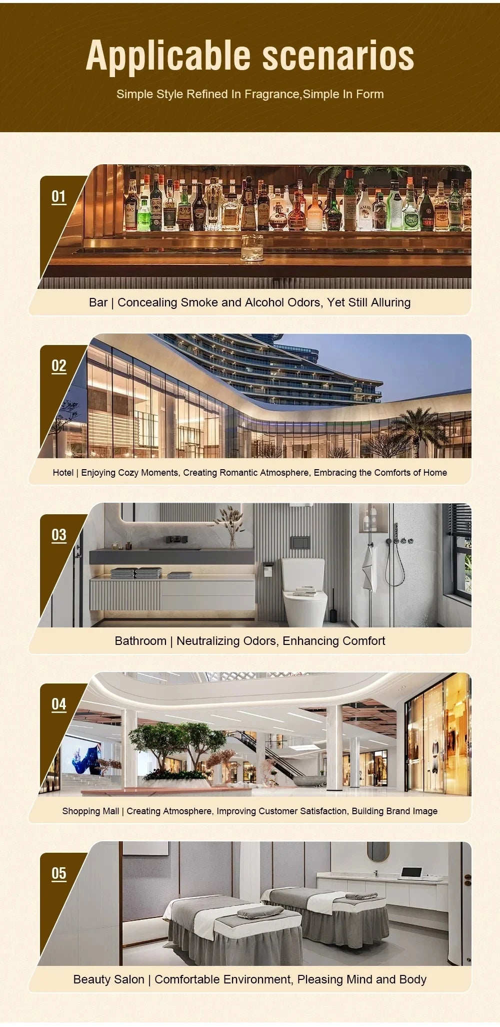 Aroma Diffuser Perfume Fragrance Oil Pure Scented Air Freshener Scent Diffusers Diaurelle 500ML Essential Oil Diffuser Natural