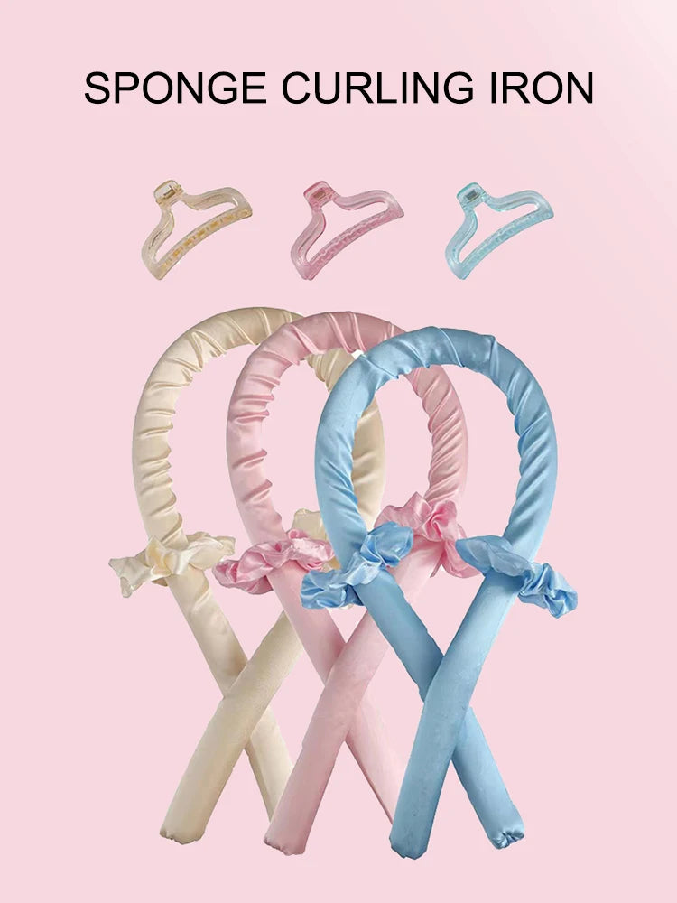 Foam No Heat Sleeping Curling Iron Hairdressing Big Wave Curling Iron Lazy Curl Wave Styler DIY Hair Styling Tools Hair Styling