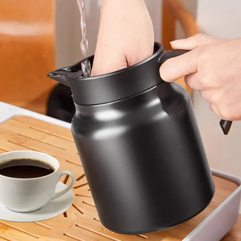 Insulated Pot Stainless Steel Tea Separation Thermos Pot Multifunction Kettle 800-1000ML Portable Handle Pot Insulated Pot