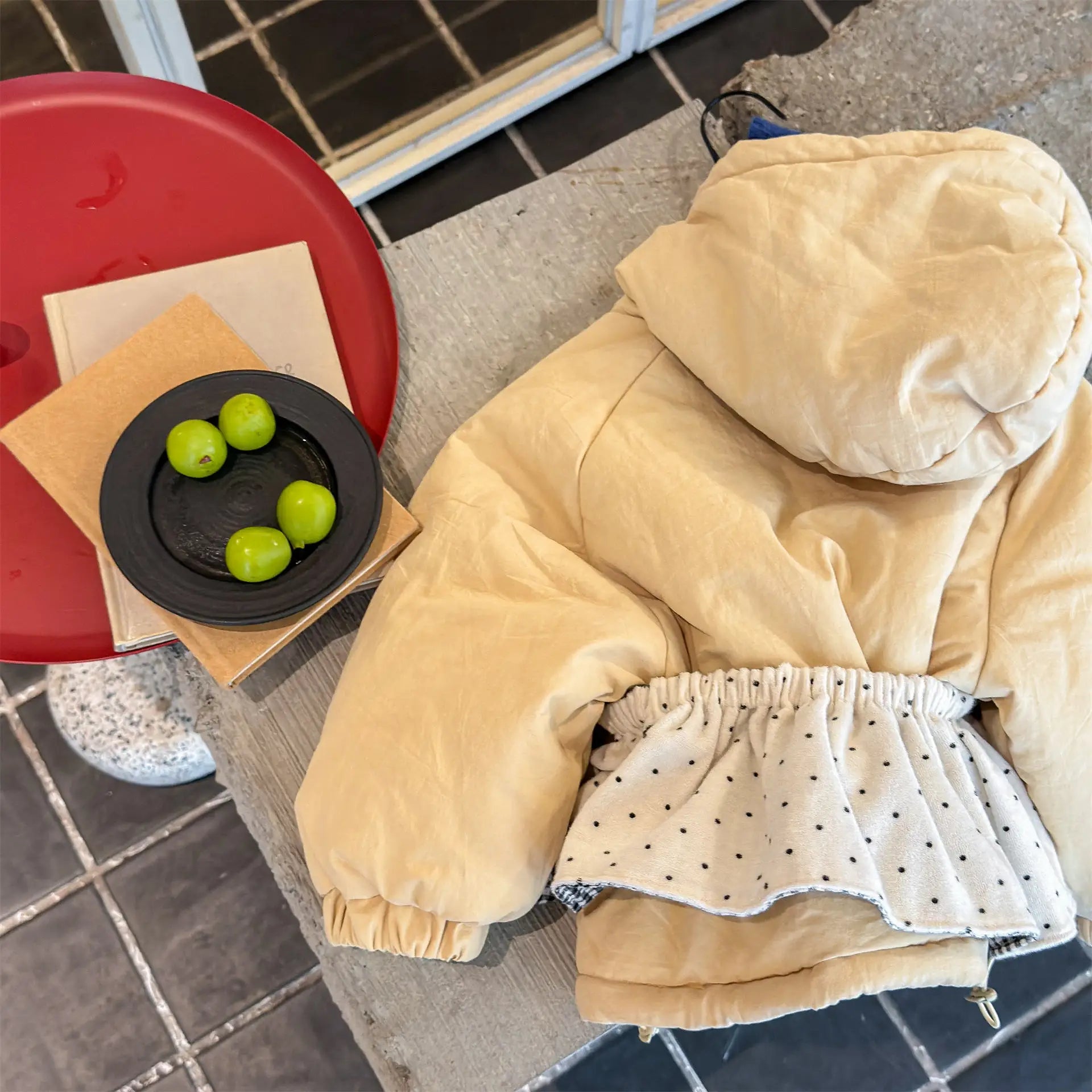 Cotton Clothes 2025 Autumn Winter New Childrens Clothing Korean Style Boys and Girls Fashion Pullover Hooded Cotton Clothes