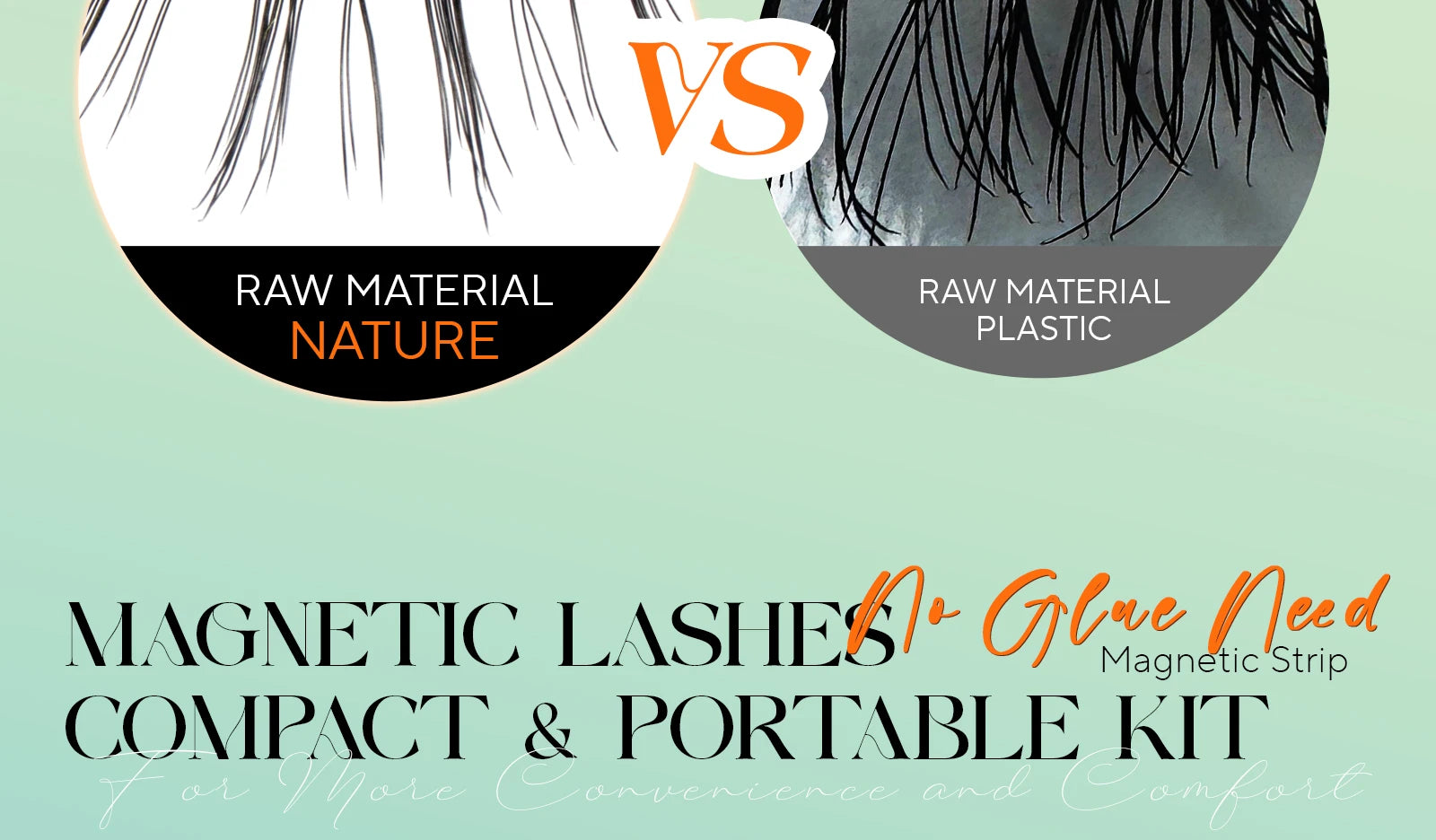 VYRILA Soft Magnetic Eyelashes No Glue Needed Reusable Natural Look 3D Lashes Easy Apply Soft Magnetic Lashes Kit for Eye Makeup