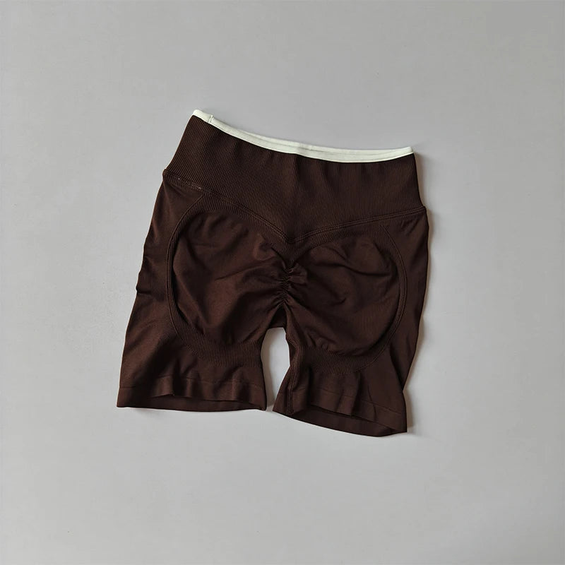 Gym Shorts Women Fitness Sports Biker High Waisted Shorts Running Yoga Shorts Workout Scrunch Butt Seamless Workout Tight