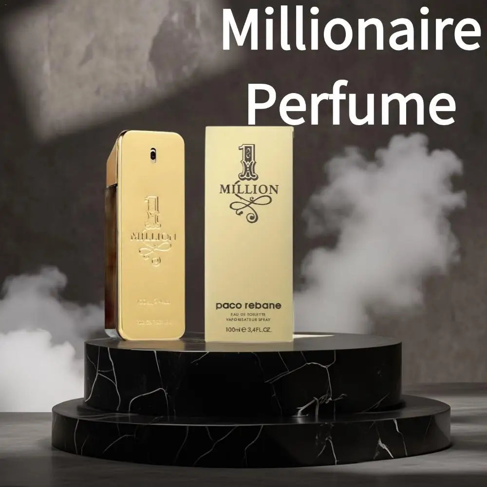 Golden Millionaire Luxury Perfume For Men Long-Lasting Woody Leather Fragrance Aromatic & Charming Masculine Scent Eau De Parfum