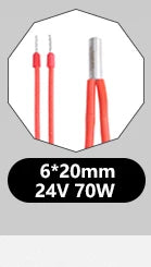 Trianglelab 3D Printer 6*20MM 12V/24V 40W Heater Cartridge With 100CM cable For 3D Printer for PT100 HOTEND Volcano MK8 MK9