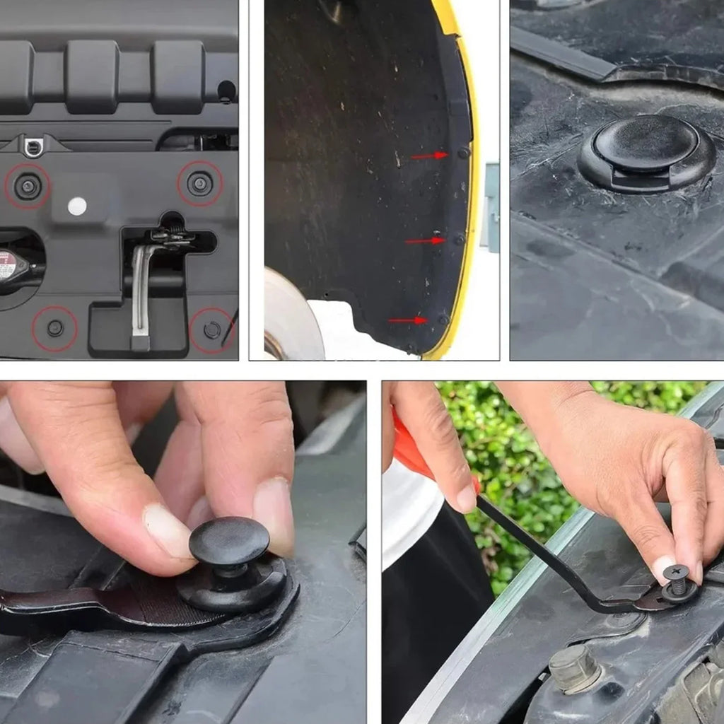 Car Retainer Clips Plastic Fasteners Kit 6 Size Auto Push Pin Rivets Set Body Bumper Push Rivet Clips ﻿