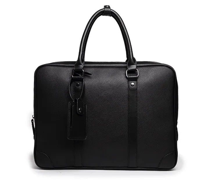 Simple Design Man Laptop Handbag Soft PU Leather Fashion Man Business Briefcase Messenger Bag Fashion Man Handbag