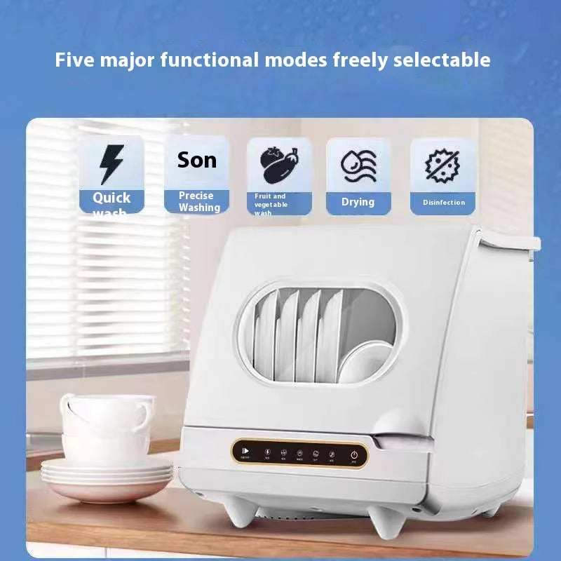 Household Automatic Dishwasher Installation Free Small Desktop Drying Integrated Anti-virus Sterilizing Intelligent Dish Washer