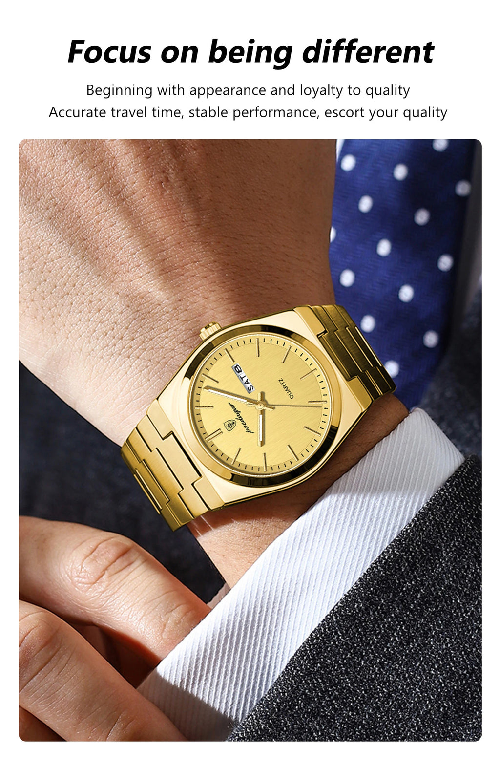 POEDAGAR Fashion Classic Man Watch Waterproof Luminous Date Week Luxury Men Watch Stainless Steel Quartz Business Men's Watches