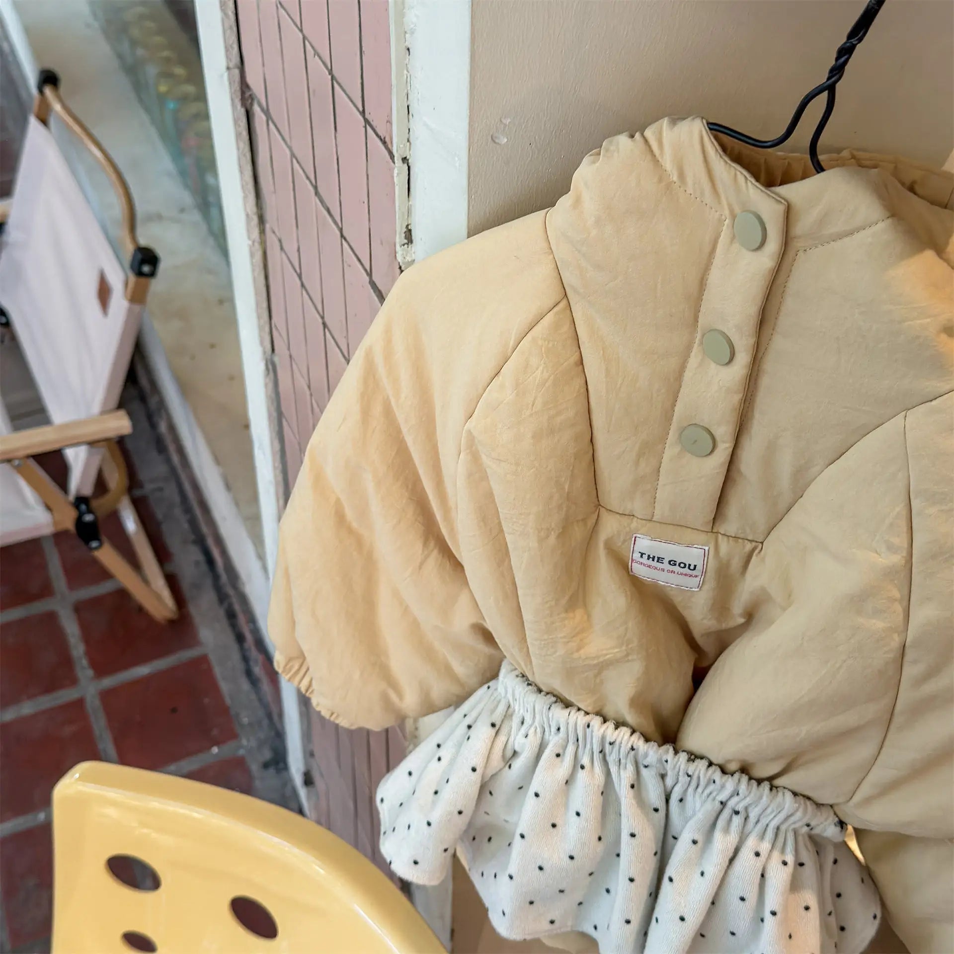 Cotton Clothes 2025 Autumn Winter New Childrens Clothing Korean Style Boys and Girls Fashion Pullover Hooded Cotton Clothes