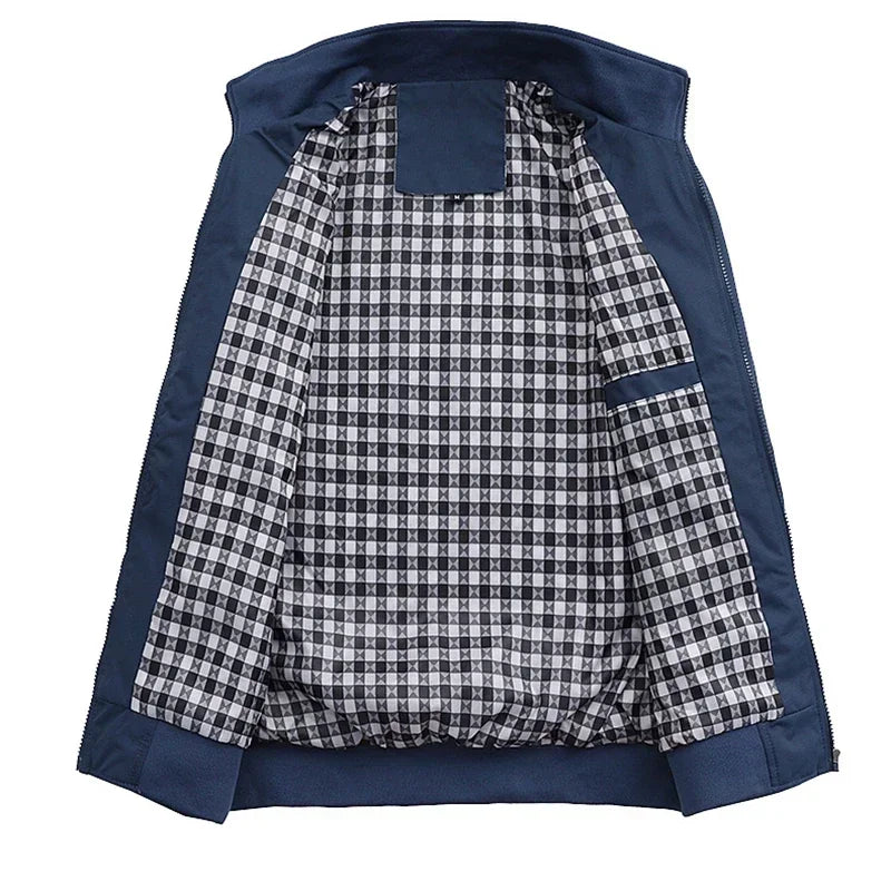 Embroidered LONSDALE Spring and Autumn Casual Solid Color Fashion Slim Fit Bomb Jacket Jacket Baseball Jacket Men's Jacket M-6XL