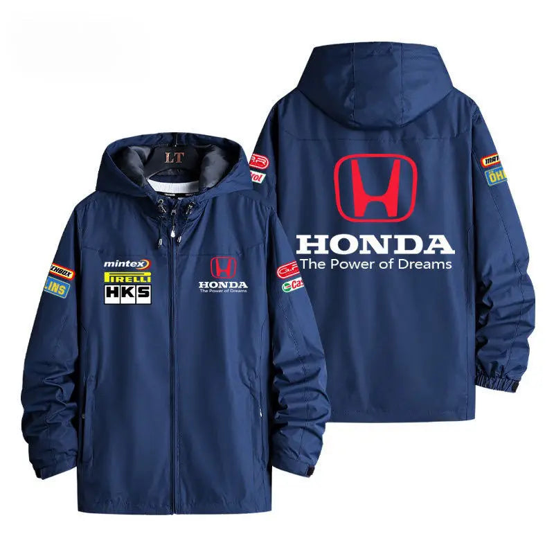 Honda joint coat, modified car racing suit, three in one windproof vest around the perimeter