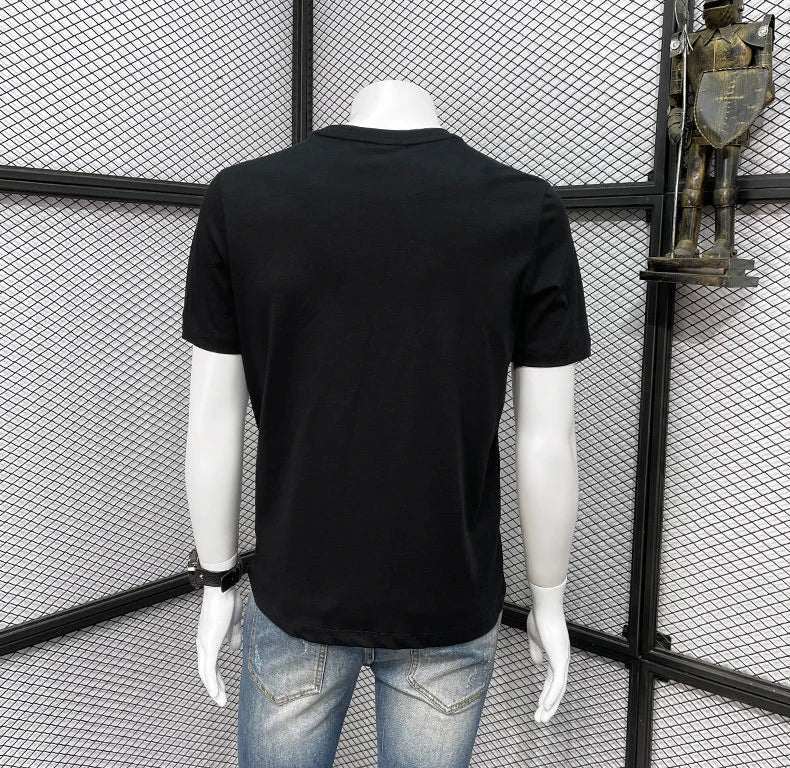 Clothing T Shirt For Men Wholesale Alphabet Man Tee Shirts Graphic Cotton Slim Fit Watercolor Streetwear Kpop Music Xl S Top