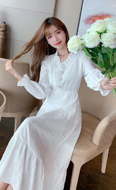 Clothing Holiday Female Dresses 2025 Beach Women's Dress Midi Long Sleeve X New Features of Cotton Summer Luxury Loose Trendy Xl