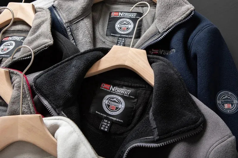 Windproof Fleece Padded Jacket for Men, Anti-Freezing, Warm Coat, Polar Cold, Large Size, Leisure, Fashion, Fall, Winter, New,