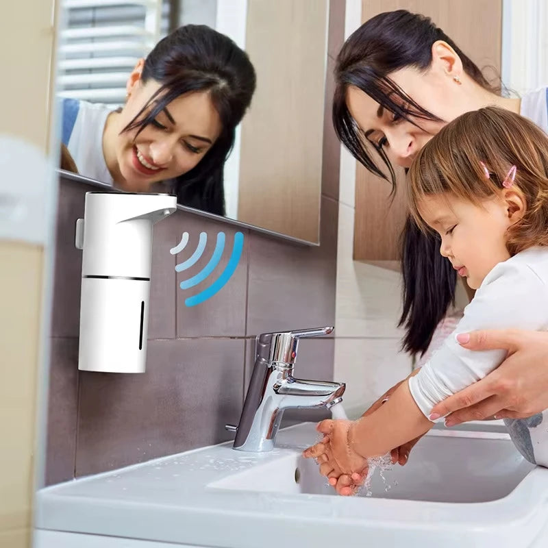 Household energy sensing multi gear contactless wall mounted vertical hand sanitizer rechargeable soap dispenser foam machine