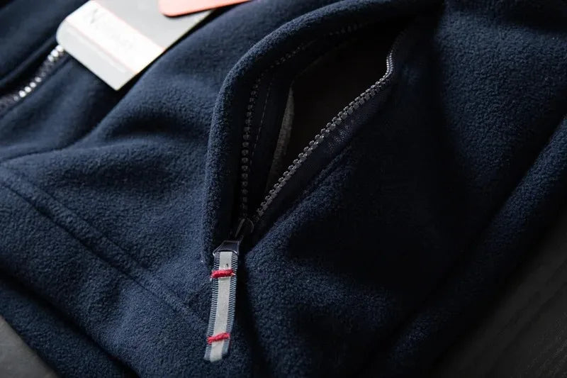 Windproof Fleece Padded Jacket for Men, Anti-Freezing, Warm Coat, Polar Cold, Large Size, Leisure, Fashion, Fall, Winter, New,