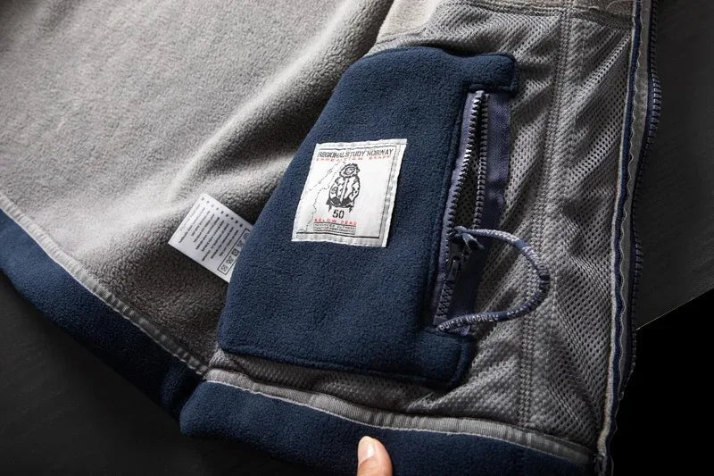 Windproof Fleece Padded Jacket for Men, Anti-Freezing, Warm Coat, Polar Cold, Large Size, Leisure, Fashion, Fall, Winter, New,