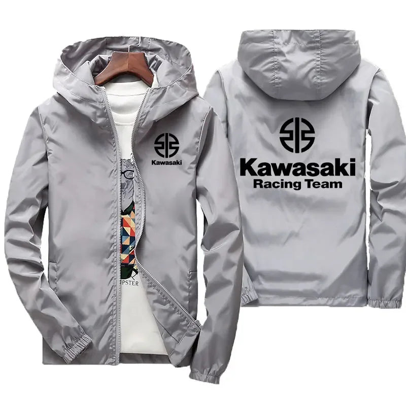 Kawasaki Logo Motorcycle Racing Team Men Jacket Coat Spring Autumn Women Jackets Clothes 2025 New Fashion Couple Clothing Coats