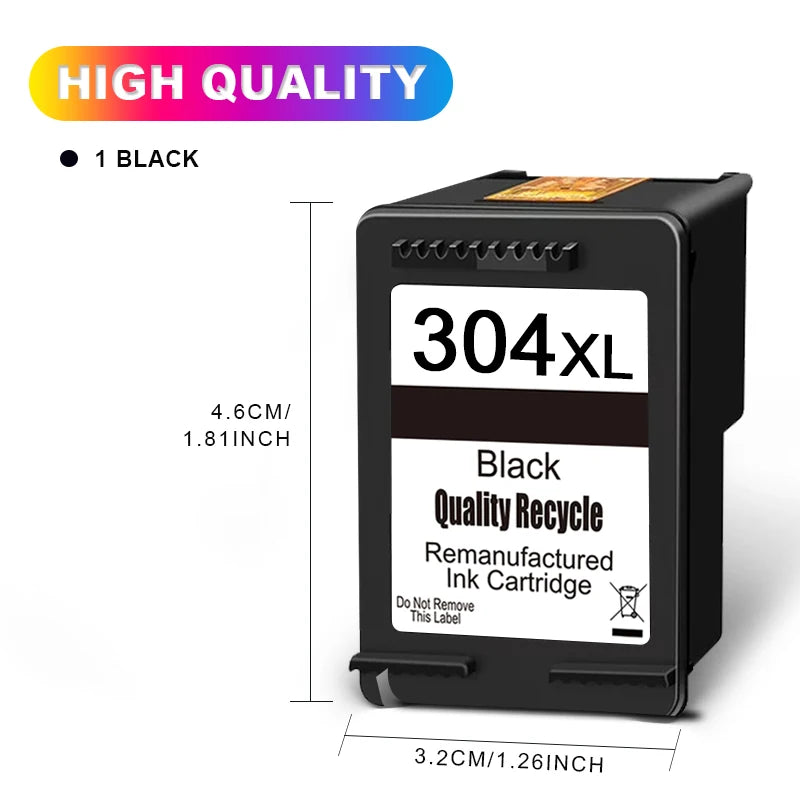 304XL hp High Yield Replacement for 304 XL Ink Cartridge Black Tri-color Work With Deskjet Envy AMP Printer