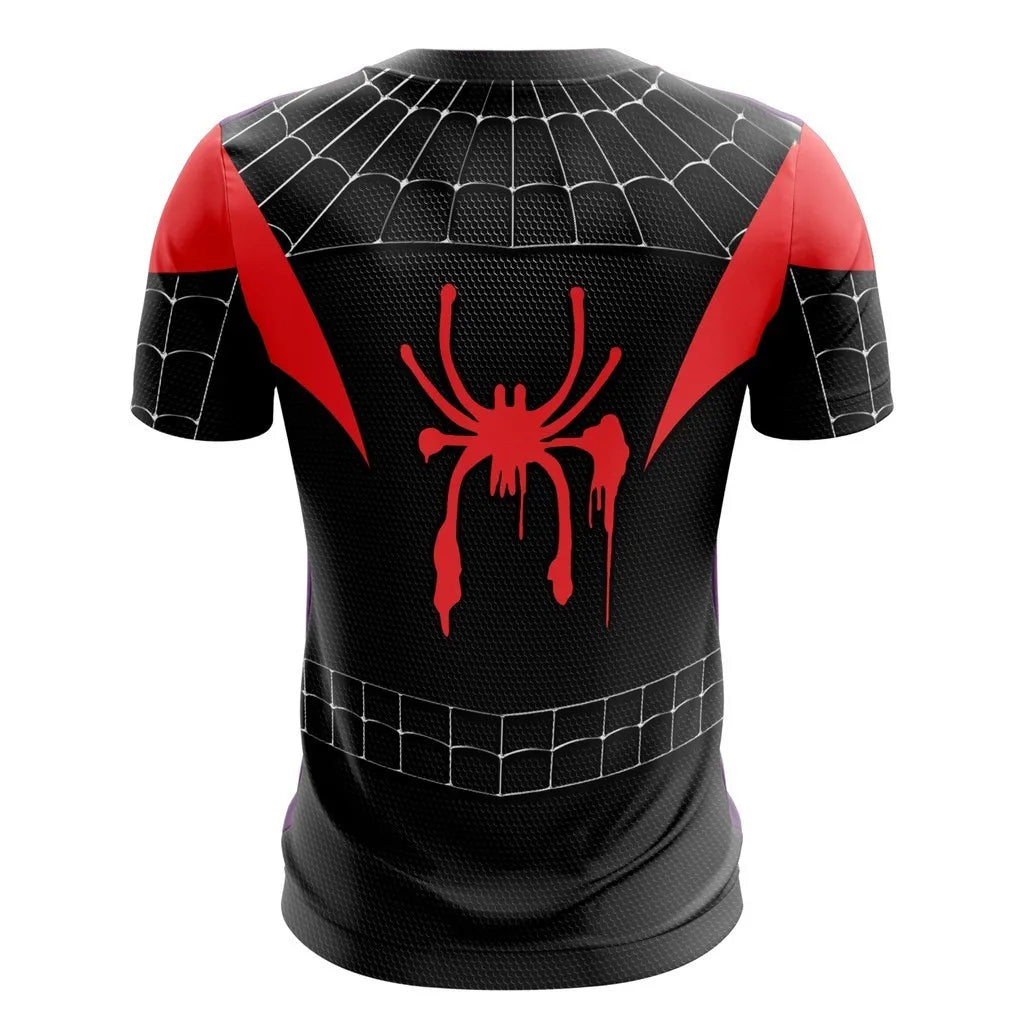 Extraordinary Spider Man t-Shirt Man Spider Miles Morales Spider Man Uniform 3D Spider Man Series Universe Parallel T-shirt