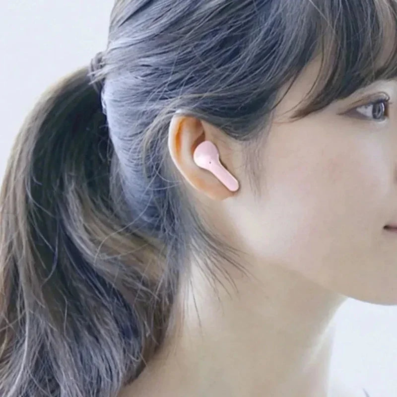 TWSHK3 Wireless Bluetooth Earphone Noise Canceling HiFi Stereo Sport Headphones with Digital Display Transparent Charging Case