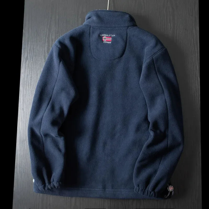 Windproof Fleece Padded Jacket for Men, Anti-Freezing, Warm Coat, Polar Cold, Large Size, Leisure, Fashion, Fall, Winter, New,