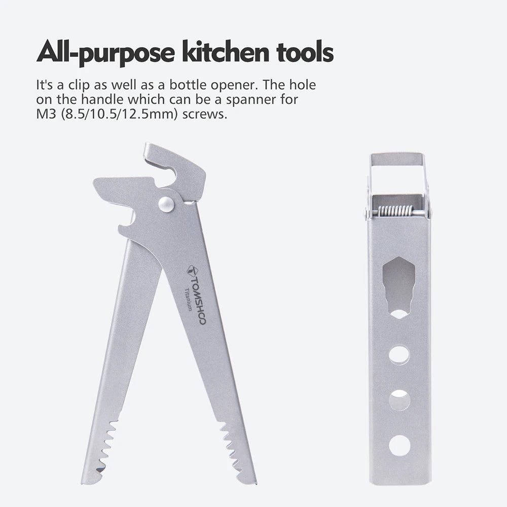 Titanium Pot Clip Multi-functional Kitchen Utensil Clip Heat-resistant Pot Holder Non-slip Pot Clip Versatile Pot and Pan Holder