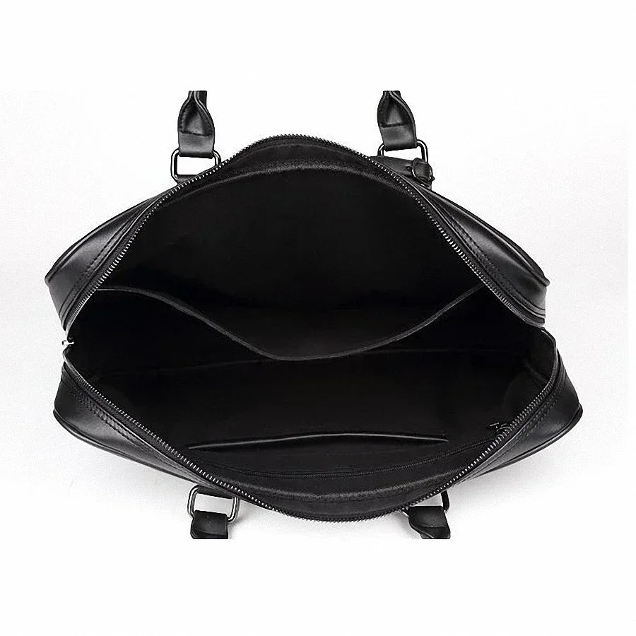 Simple Design Man Laptop Handbag Soft PU Leather Fashion Man Business Briefcase Messenger Bag Fashion Man Handbag
