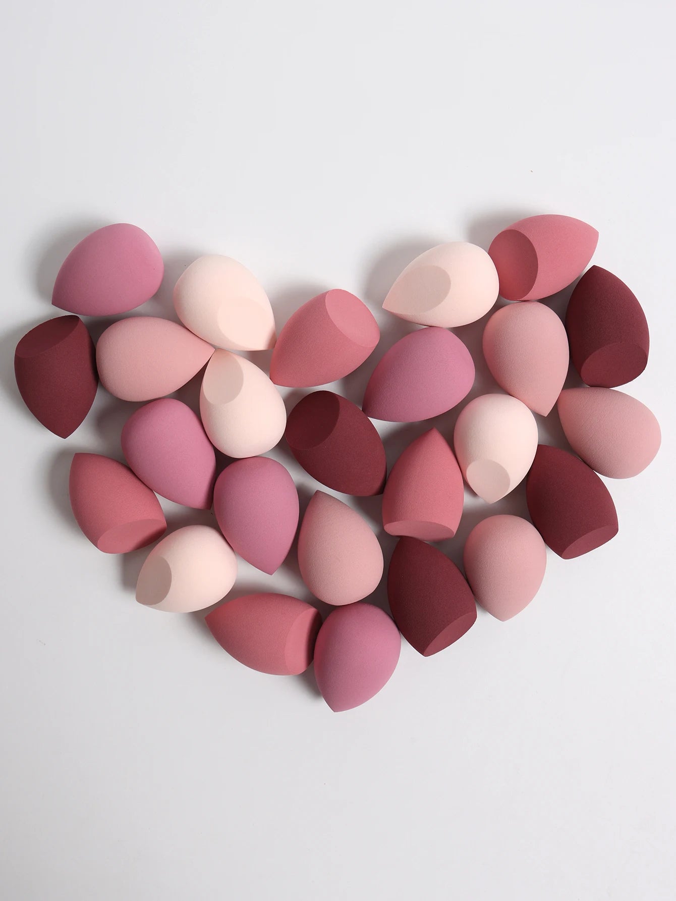 25 Beauty Eggs (Makeup Sponges), Foundation Make-Up Mixed Beauty Sponges, Liquid, Cream and Powder Flawless, Multi-Color Makeup